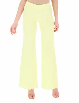 Pantalone flare GIALLO LIMONE XL - Rinascimento - FashionsVida