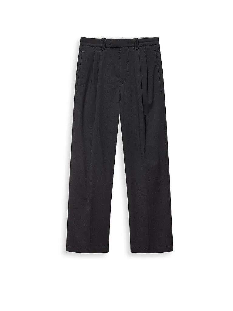 Chino Wide Leg 802 schwarz S Herren - FINAL DRAFT - FashionsVida