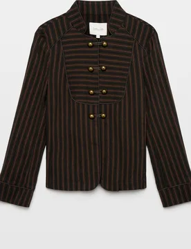 Blazer austriaca de mujer de rayas - Southern Cotton - FashionsVida
