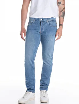 Vaquero de hombre recto estilo cinco bolsillos - Replay - FashionsVida