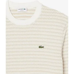 Jersey de hombre de punto jacquard de algodón en marrón