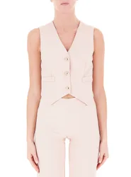 Gilet scollo V ROSA CHIARO XL