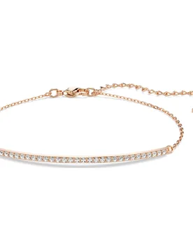 Braccialetto Only, Bianco, Finitura oro rosa 18K OS - Swarovski - FashionsVida