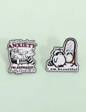 I Am Beautiful Enamel Pin I Don't Struggle With Anxiety Brooch Lapel Backpack Badge Fashion Jewelry Accessories - Aliexpress - FashionsVida