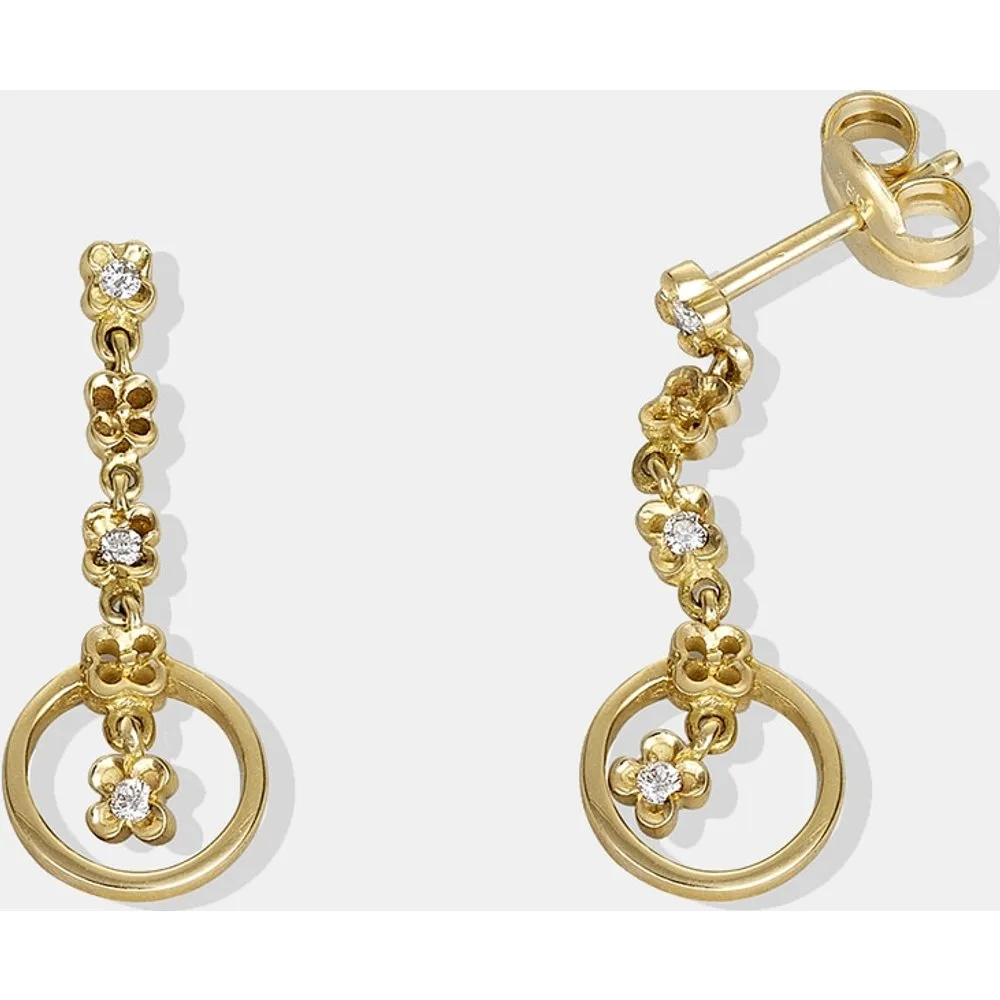 Pendientes de oro y diamantes - El Corte Inglés - FashionsVida