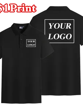 Polo Shirt Custom Summer Embroidery Printed Design Logo Photo Men And Women Breathable Tops - Aliexpress - FashionsVida