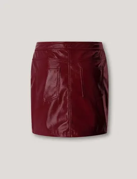 Falda corta de mujer de charol - Pepe Jeans - FashionsVida