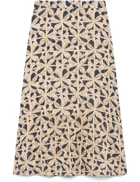Caroll - Falda larga con estampado - Caroll - FashionsVida