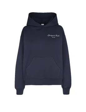 Kapuzensweater - Hoodie dunkelblau L Damen - Sporty & Rich - FashionsVida
