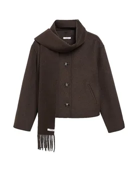 COMMA Wolljacke braun XL Damen - Comma - FashionsVida