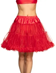 Petticoat für Damen Unterrock Accessoire rot - female