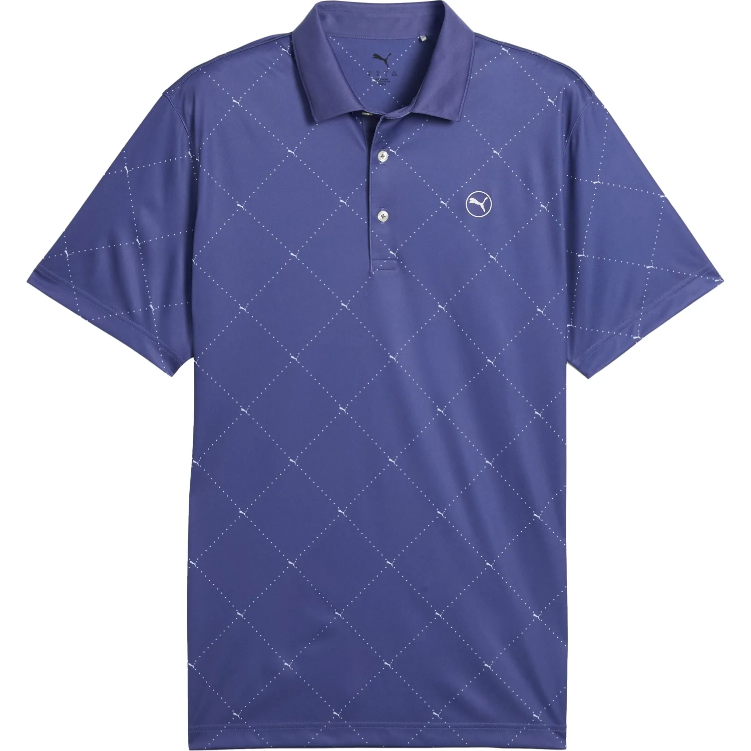 Polo Pure 2.0 Argyle, lila/weiss s - Puma - FashionsVida