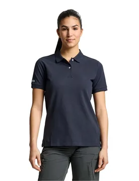 Deck Short Sleeve Polo Dark Navy S Women - SLAM - FashionsVida
