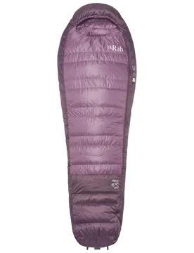 Sac de couchage de bivouac/trekking - Alpine -6C / 20F Wmns Iris/Dark Iris - Taille Gauche - Violet - Rab - FashionsVida