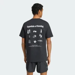 T-SHIRT GRAFICA RUN ESSENTIALS XS Black