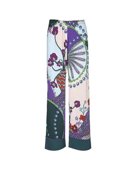 Pantaloni pigiama SECRET GLADE mystic jade verde scuro XL - Mey - FashionsVida