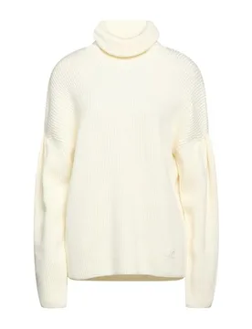 Rollkragenpullover Damen Elfenbein L Damen - JACOB COHЁN - FashionsVida