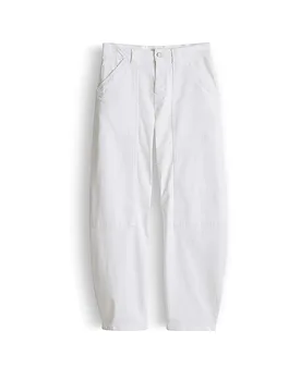 Jeans Balloon Fit MARI SHARP weiss 40/L28 Damen - OPUS PANTS - FashionsVida