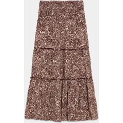 Noon - Falda larga estampada