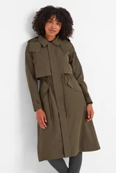 Women's 'Alva' Waterproof Trench Coat in Khaki Size: 10 - Khaki - Size: 10