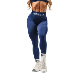 Leggings High-waist Push-up Flow Seamless 496 Blue M