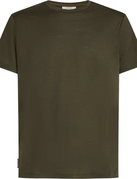 T-shirt en laine de mérinos à manches courtes - M Merino 150 Tech Lite SS Tee Dk Loden en Laine - Taille M - Vert - Icebreaker - FashionsVida