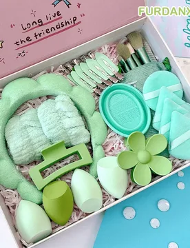 Piezas Accesorios perfectos para el cabello de mujer, set de productos de maquillaje y cuidado de la piel, incluye diadema de esponja para cuidado del - Shein - FashionsVida
