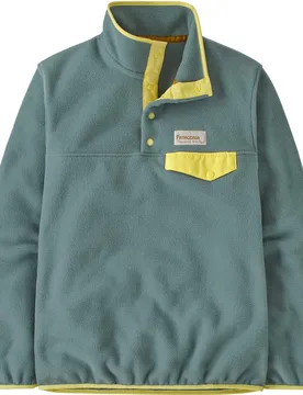 Polaire à col montant et pressionnée - W's LW Synch Snap-T P/O Blue Sage en Nylon - Taille S - Bleu - Patagonia - FashionsVida