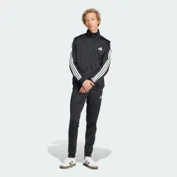 Mens Basic 3-Stripes Tricot Track Suit - Black - Size 4xl