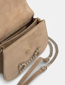 Bandolera de mujer con asa de meno y detalle de flecos - Alma en Pena - FashionsVida
