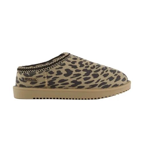 Womens/ladies Risley Leopard Print Mules (Leopard) - Size Uk 4 - Regatta - FashionsVida