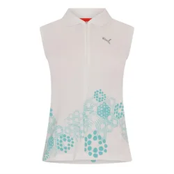 Womens Sl Half Zip Graphic In White - Size 10 Uk