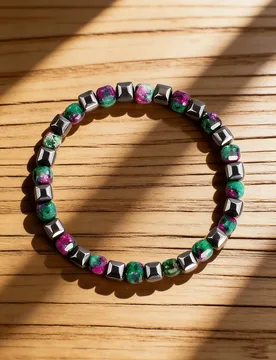 Mm Natural Stone Beaded Bracelet Epidote Hematite Faceted Cube Beads Healing Energy Reiki Charm Fashion Spiritual Jewelry Gift - Aliexpress - FashionsVida