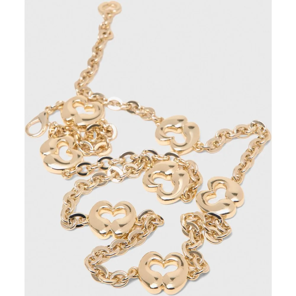 Cinturón de mujer de cadena dorada con corazones - Maje - FashionsVida