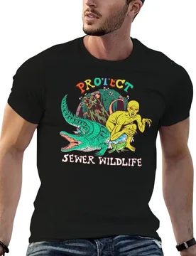 Protect Sewer Wildlife T-Shirt hippie clothes oversize t-shirts man Men's t-shirt - Aliexpress - FashionsVida