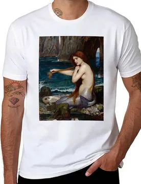 A Mermaid - John William Waterhouse T-Shirt t shirts for man graphic tees anime tshirt T-Shirt - Aliexpress - FashionsVida