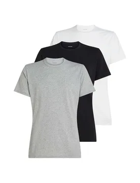 Pack Cotton Rich Short Sleeve T Shirts Black Mix male - Calvin Klein - FashionsVida