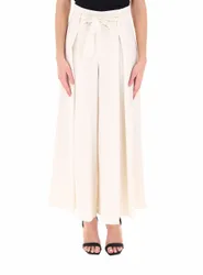Pantalone wide leg CREMA 44