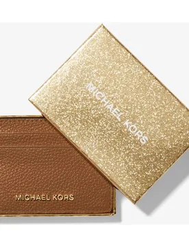 Tarjetero de mujer de piel granulada con dos ranuras - MICHAEL Michael Kors - FashionsVida