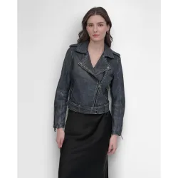 Cazadora biker de mujer