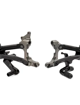 Pedane Alluminio Nere Racing Ducati Panigale V4 R 2019-2025 - Gilles Tooling - FashionsVida