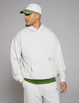 Sudadera extragrande con capucha Lifestyle de MP - jaspeado - XXS-XS - MyProtein - FashionsVida