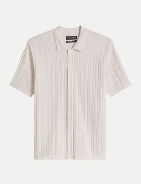 Marc O' Polo mit gestreiftem Muster Weiß L - Marc O'Polo - FashionsVida