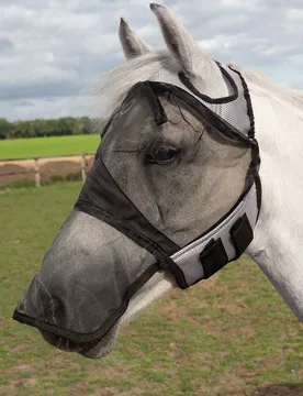 Fliegenmaske Fly Cover Pro Gap, grau-schwarz VB - Busse - FashionsVida