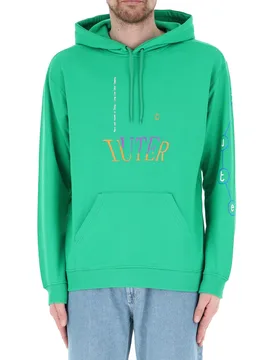 IUTER Felpa con cappuccio VERDE L - IUTER - FashionsVida