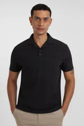 Beckton Mens Zigzag Textured Polo Shirt
