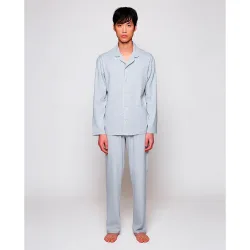 Pijama largo de hombre liso micro modal
