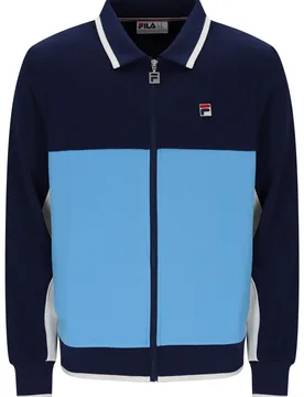 Navy/ Gardenia/Azure Blue Arlen Colourblock Jacket - XS - FILA - FashionsVida