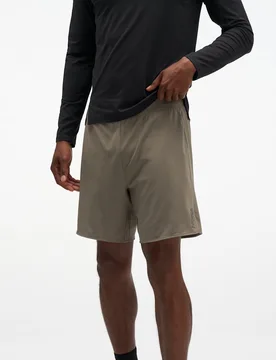 Men's Glide Shorts 7'' 2in1 in Boulder Grey, Size 2XL - HOKA - FashionsVida