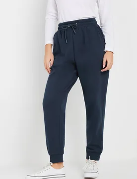 Women's Petite Cuffed Joggers Pants in Dark Navy Size: 18 - Dark Navy - Size: 18 - M&Co - FashionsVida